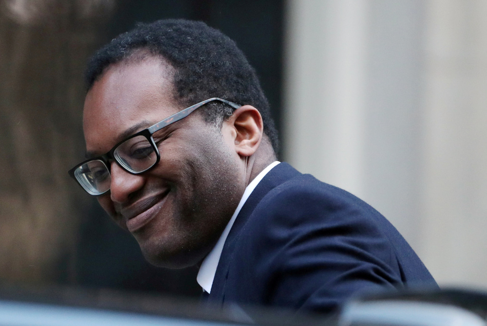 Britainu00e2u20acu2122s Minister of State for Business, Energy and Clean Growth Kwasi Kwarteng arrives at Downing Street in London February 11, 2020. u00e2u20acu201d Reuters pic