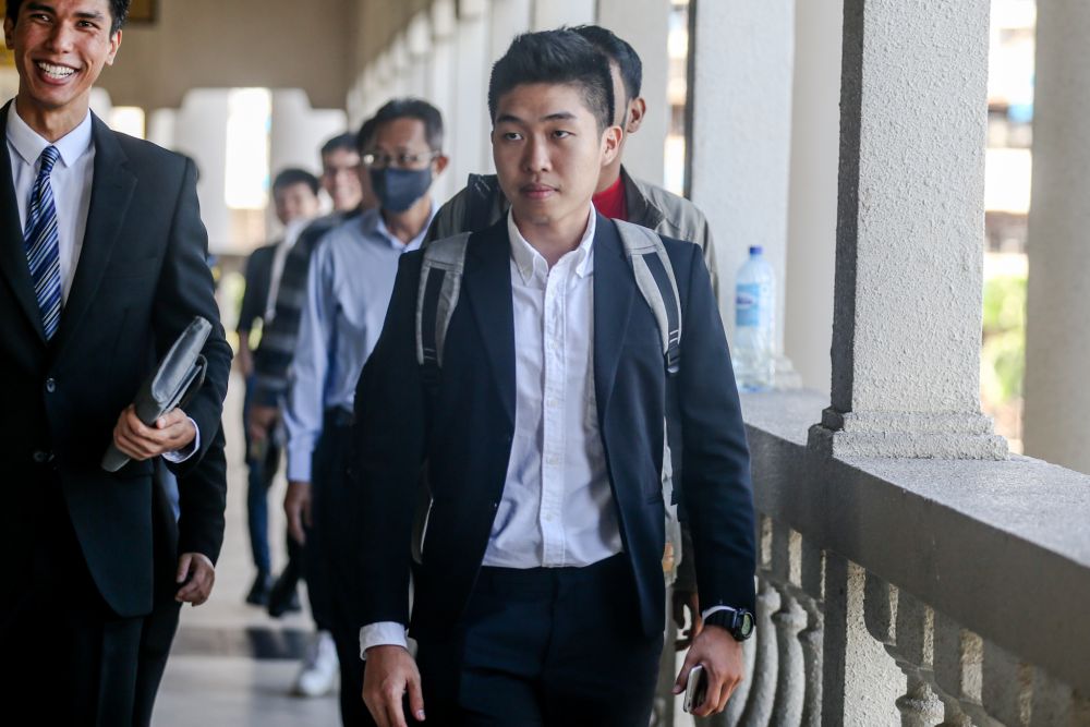 Wong Yan Ke is pictured at the Kuala Lumpur High Court February 26, 2020. ― Picture by Firdaus Latif