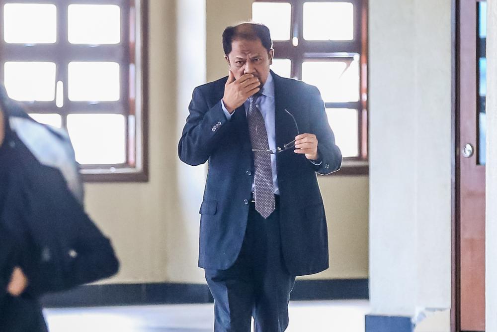Former Education Ministry secretary-general Datuk Seri Alias Ahmad is pictured at the Kuala Lumpur High Court March 11, 2020. ― Picture by Firdaus Latif