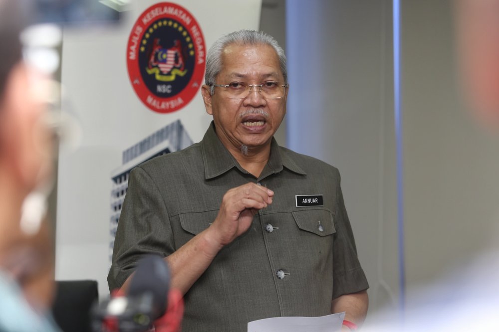 Federal Territories Minister Tan Sri Annuar Musa speaks during a press conference in Kuala Lumpur March 20, 2020. u00e2u20acu2022 Picture by Choo Choy May