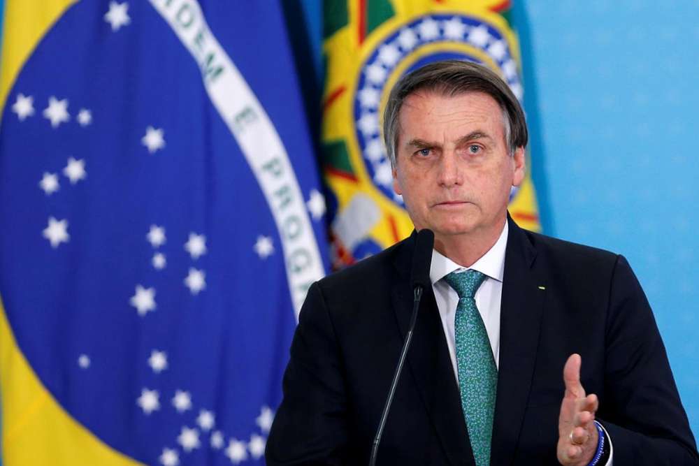 Brazilu00e2u20acu2122s President Jair Bolsonaro speaks during a ceremony to launch the new worker fund stimulus at the Planalto Palace in Brasilia, Brazil July 24, 2019. u00e2u20acu201d Reuters pic
