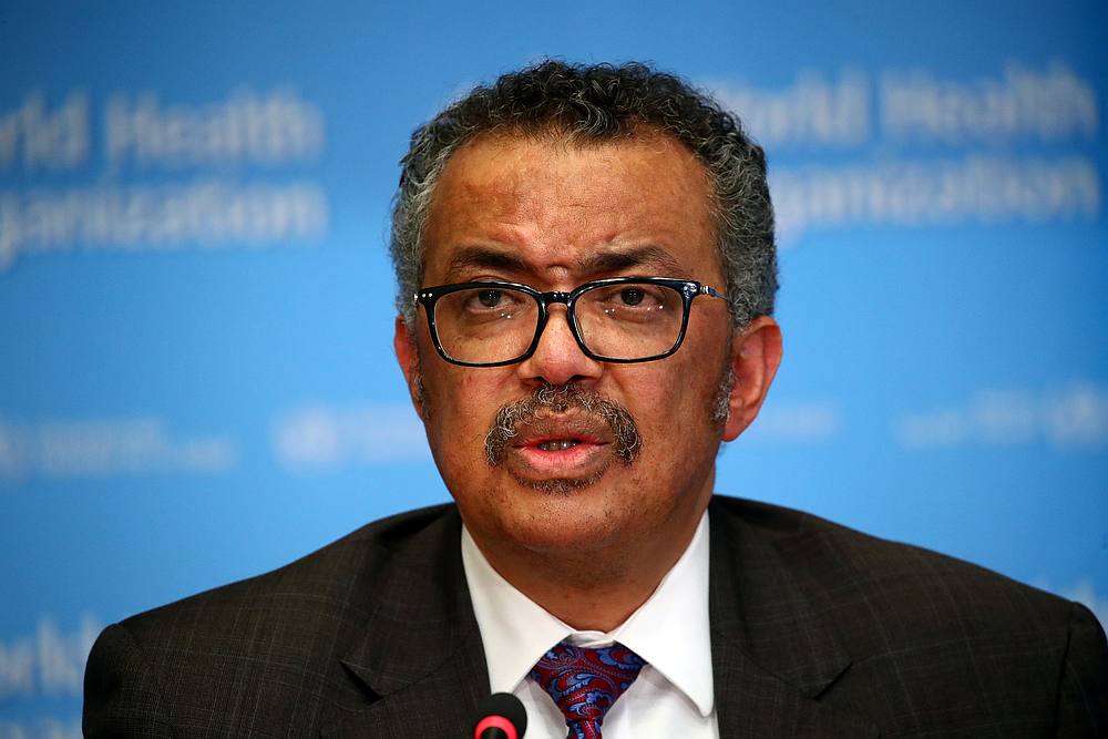 Director General of the World Health Organisation (WHO) Tedros Adhanom Ghebreyesus hoped the deal would inspire other developers to share tools against Covid-19. — Reuters pic