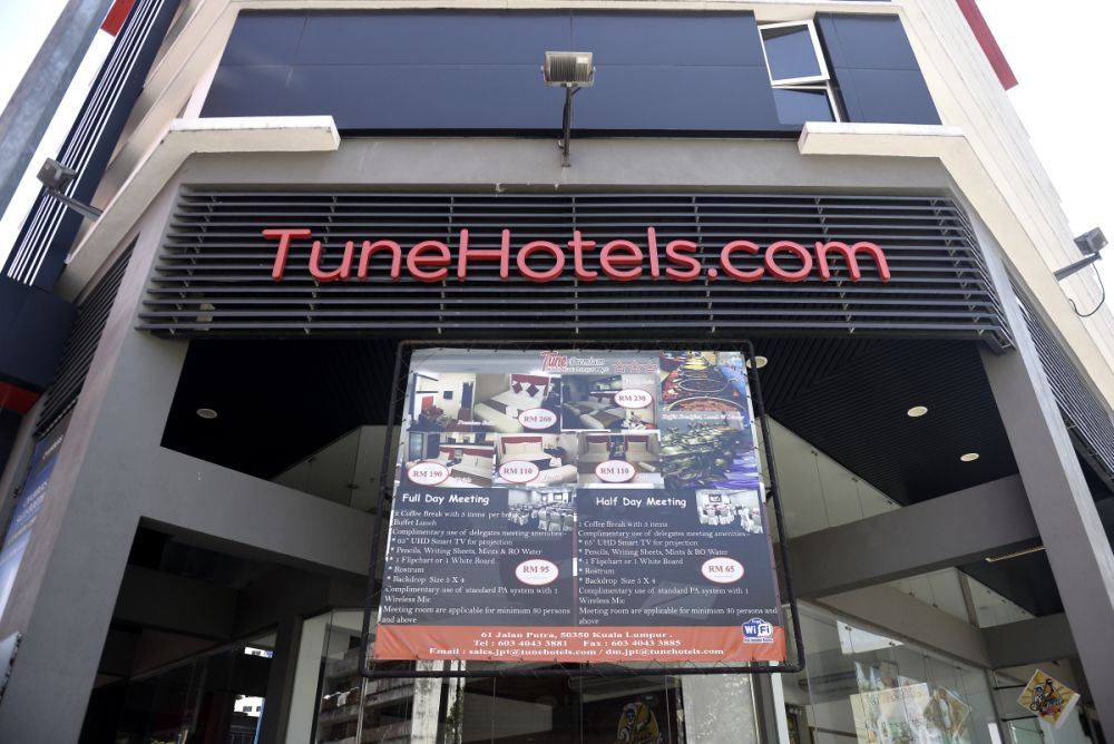 A general view of Tune Hotels in Kuala Lumpur March 24, 2020. u00e2u20acu201d Picture by Miera Zulyana