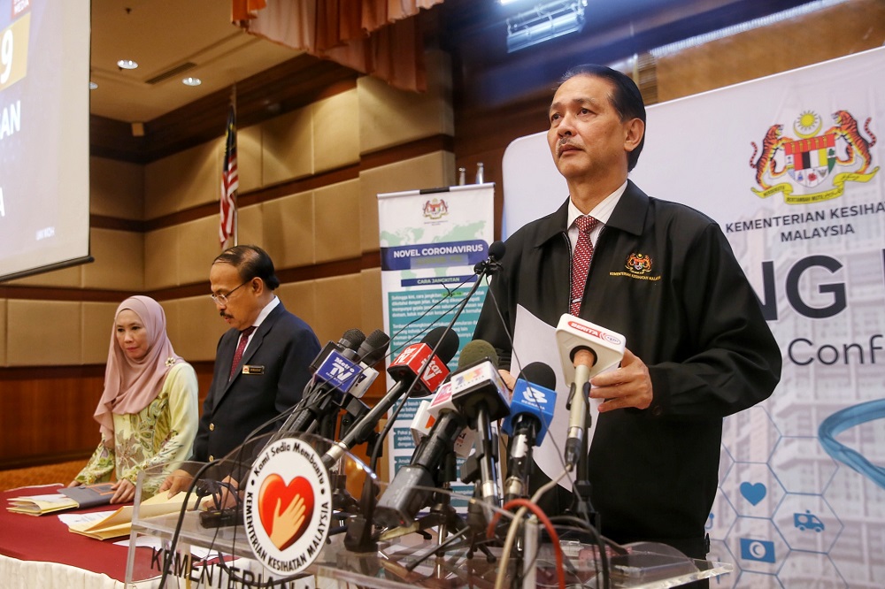 Health director-general Datuk Dr Noor Hisham Abdullah at a press conference in Putrajaya April 13, 2020. u00e2u20acu201d Picture by Choo Choy May