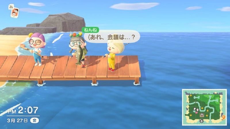 The three colleagues managed to sneak in a quick fishing trip while brainstorming for ideas. — Screengrab via Livedoor’s website