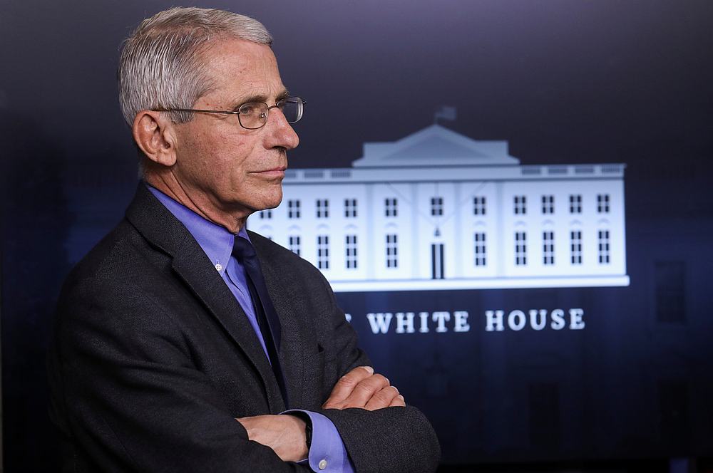 National Institute of Allergy and Infectious Diseases Director Dr Anthony Fauci at the daily Covid-19 task force briefing at the White House in Washington April 13, 2020. u00e2u20acu201d Reuters pic