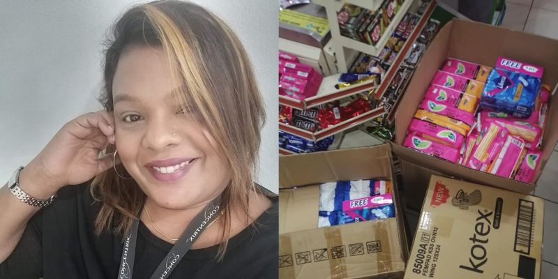 Vimala Kanagaratnam was driven to help after receiving a heartbreaking text message from a father who couldnu00e2u20acu2122t afford to buy pads for his daughters. u00e2u20acu201d Pictures courtesy of Vimala Kanagaratnam