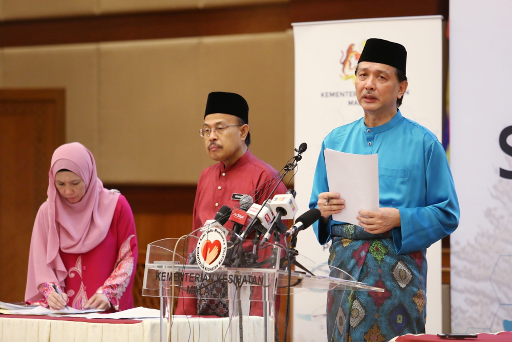 Health director-general Datuk Dr Noor Hisham Abdullah speaks during a press conference on Covid-19 in Putrajaya May 25, 2020. u00e2u20acu201d Picture by Choo Choy May