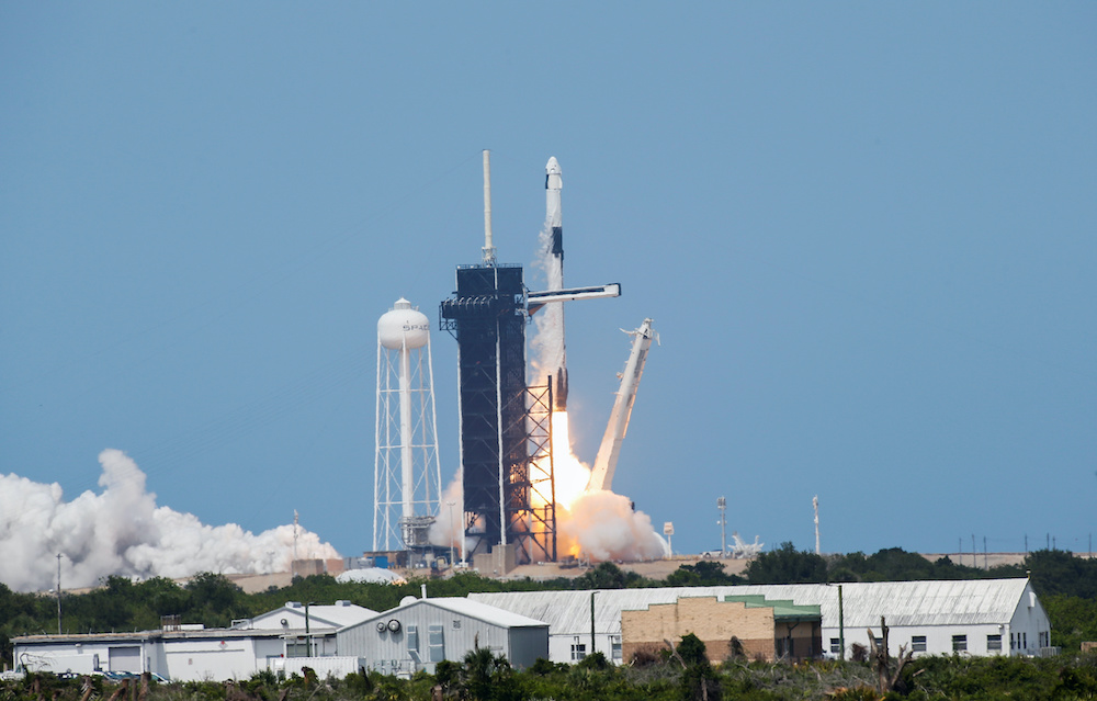 A SpaceX Falcon 9 rocket and Crew Dragon spacecraft carrying Nasa astronauts Douglas Hurley and Robert Behnken launches Nasa's SpaceX Demo-2 mission to the International Space Station in Cape Canaveral May 30, 2020. u00e2u20acu201d Reuters pic