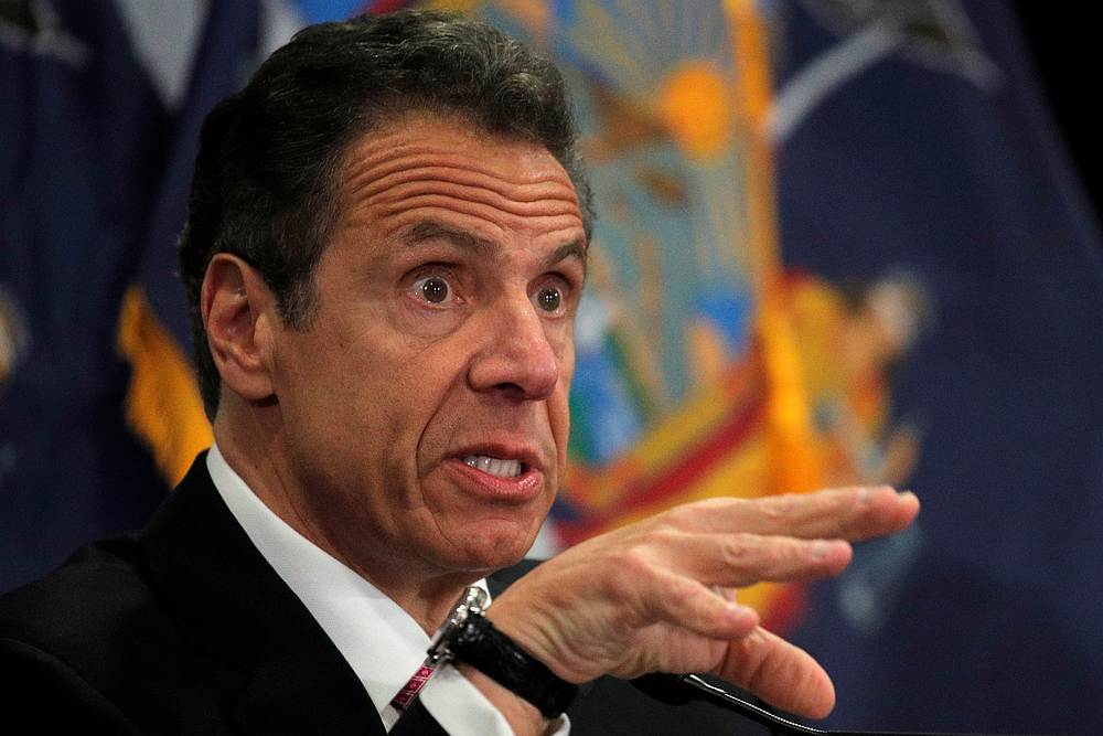 New York Governor Andrew Cuomo speaks at a daily briefing at North Shore University Hospital, during the outbreak Covid-19 in Manhasset, New York May 6, 2020. u00e2u20acu201d Reuters pic