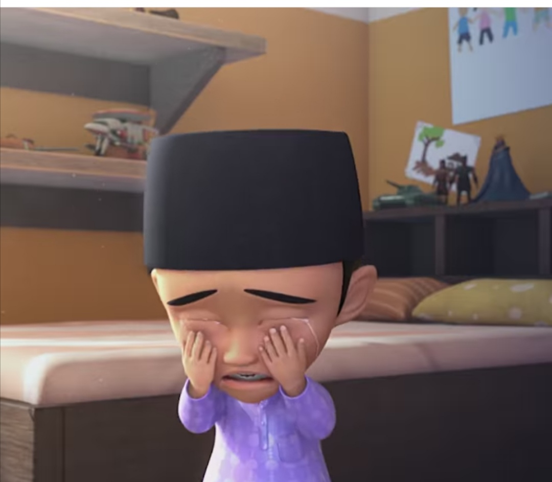 Fizi apologising to his friends Upin and Ipin over his insensitive remark. u00e2u20acu201d  Picture via Instagram/upinnipinofficial