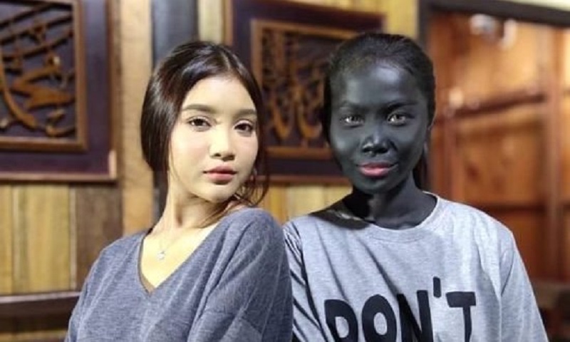 The show has been accused of promoting racism and colourism after videos of Wani Kayrie (right) in blackface circulated online. u00e2u20acu201d Picture via Instagram/zeelproduction