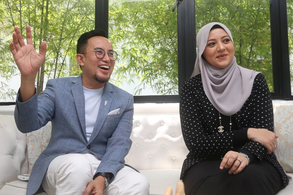 Reka Teemor wedding planners Faiz Sabari (left) and Rozana Mumtaz speak to Malay Mail during an interview June 25, 2020. u00e2u20acu201d Picture by Choo Choy May