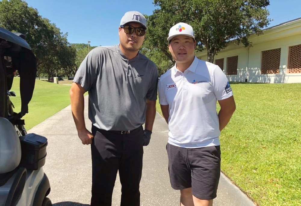 Golfer Sungjae Im is seen here with Hyun Jin Ryu. ― Picture via Getty Images