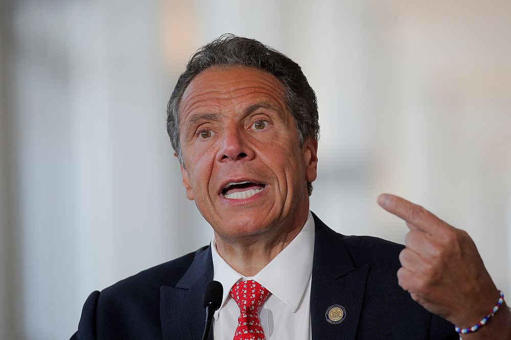 New York Governor Andrew Cuomo speaks during a news conference at LaGuardia Airport's new Terminal B in New York June 10, 2020. u00e2u20acu201d Reuters pic 