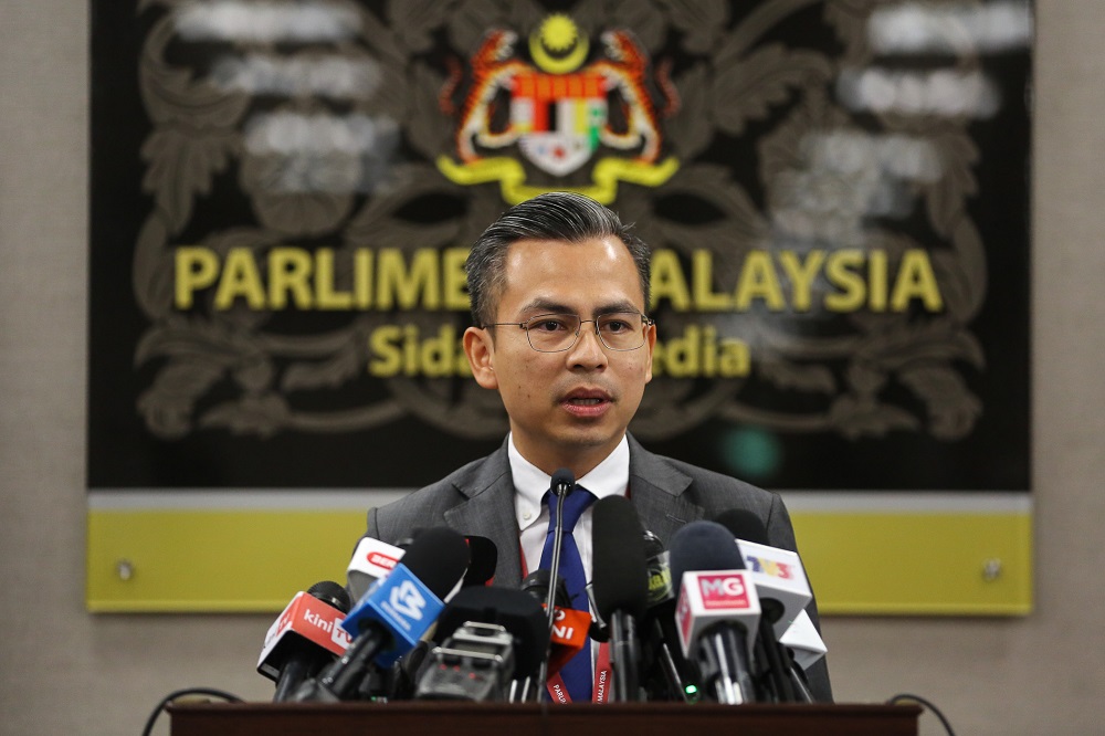 Lembah Pantai MP Fahmi Fadzil speaks during a press conference at Parliament in Kuala Lumpur July 23, 2020 u00e2u20acu201d Picture by Yusof Mat Isa