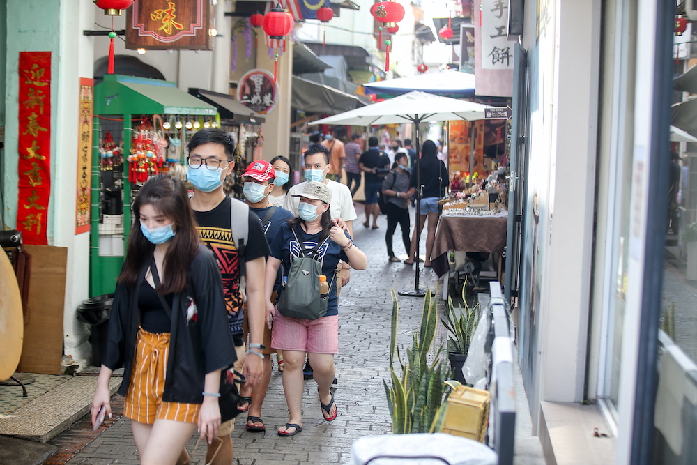 After months of lockdown due to the Covid-19 pandemic, Ipoh Town is gradually returning to its lively bustling atmosphere as tourist spots attract domestic tourists. u00e2u20acu201d Picture by Farhan Najib