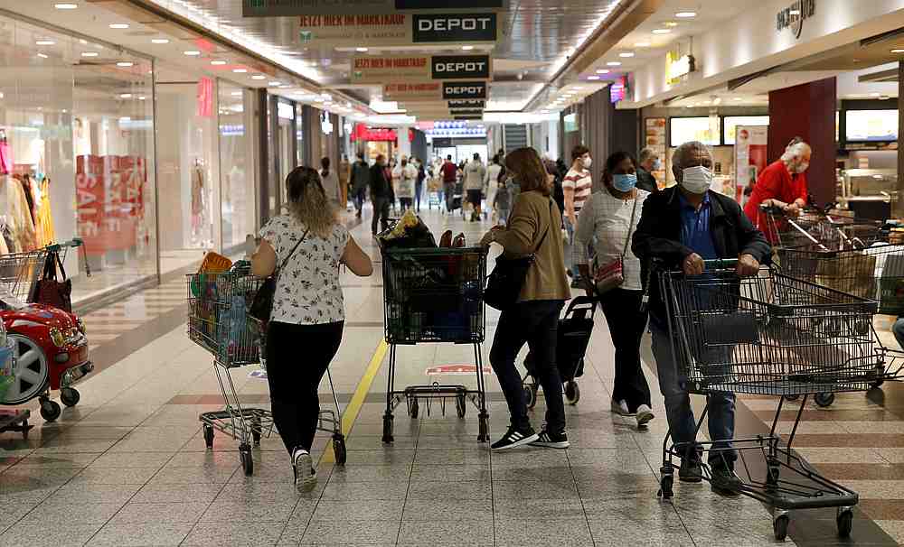 People are seen at the Rhein Centre shopping mall after the re-opening of the borders, amid the Covid-19 outbreak, in Weil am Rhein, Germany June 15, 2020. u00e2u20acu201d Reuters pic