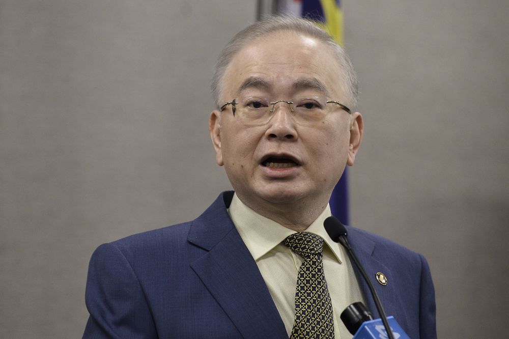 Transport Minister Datuk Seri Wee Ka Siong speaks during a press conference at Parliament in Kuala Lumpur July 15, 2020. u00e2u20acu201d Picture by Miera Zulyana