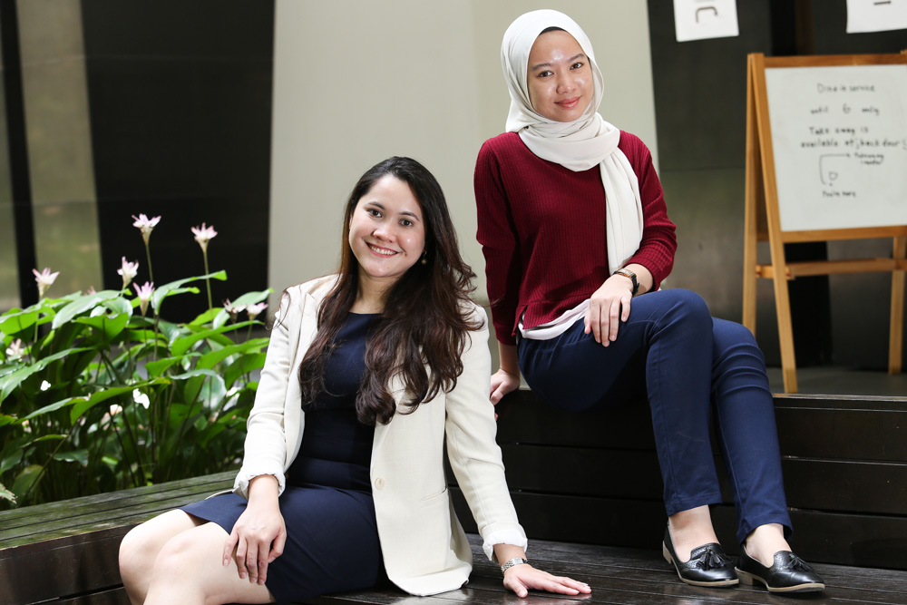 Kakak Kondom host Azryn Azhari Arshad (left) and her co-host Najwa Au00e2u20acu2122liah Fairuz have teamed up to make sexual health education accessible to a young audience. u00e2u20acu201d Picture by Choo Choy May