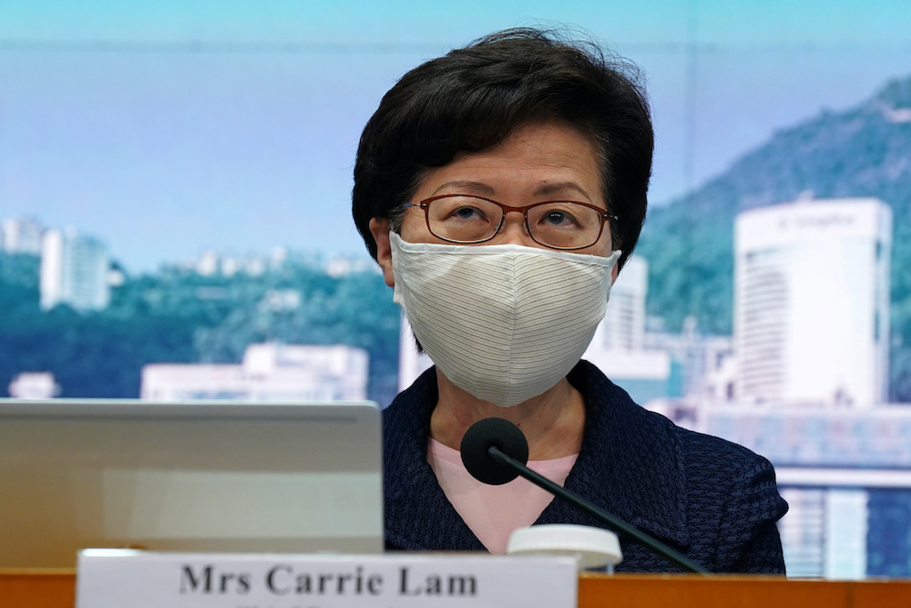 Hong Kong Chief Executive Carrie Lam, wearing a face mask following the coronavirus disease outbreak, attends a news conference in Hong Kong, China July 31, 2020. u00e2u20acu201d Reuters pic