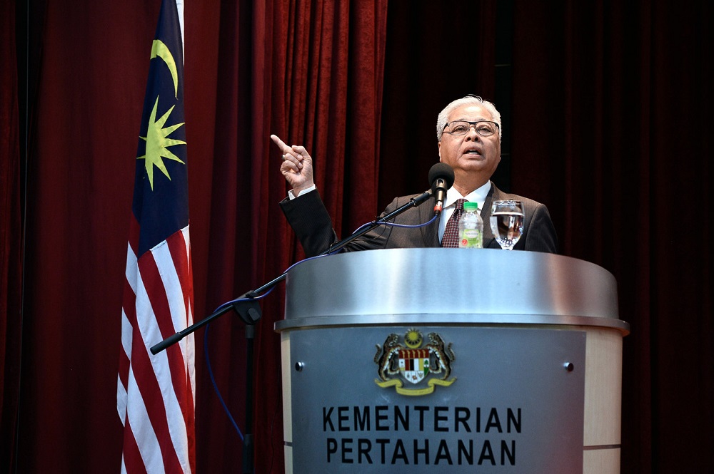 Senior Minister (Security Cluster) Datuk Seri Ismail Sabri Yaakob speaks during the Defence Ministry monthly meeting in Kuala Lumpur August 18, 2020. u00e2u20acu201d Bernama pic