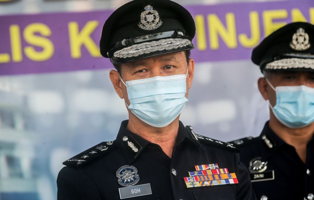 Perak deputy police chief Datuk Goh Boon Keng attends the state policeu00e2u20acu2122s monthly gathering in Ipoh August 6, 2020. u00e2u20acu2022 Picture by Farhan Najibnn