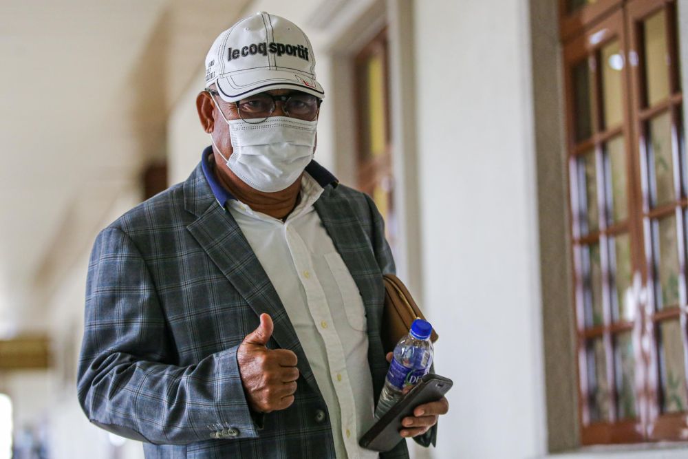 Jepak Holding managing director Saidi Abang Samsudin is pictured at the Kuala Lumpur High Court on August 17, 2020. u00e2u20acu201d Picture by Hari Anggara