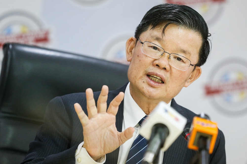 Penang Chief Minister Chow Kon Yeow speaks during a press conference at Komtar in George Town August 12, 2020. u00e2u20acu2022 Picture by Sayuti Zainudin