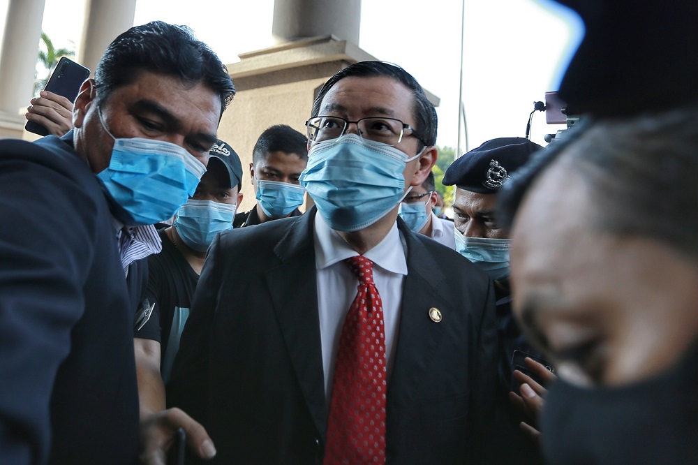 Former finance minister Lim Guan Eng arrives at the Kuala Lumpur Court Complex August 7, 2020. u00e2u20acu2022 Picture by Ahmad Zamzahuri