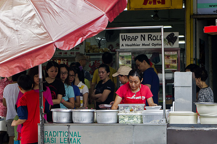 Queueing up for your favourite 'nasi lemak' is no chore for most Malaysians.