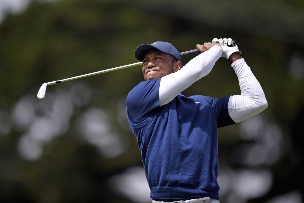 Tiger Woods plays his shot from the 11th tee box during the third round of the 2020 PGA Championship golf tournament at TPC Harding Park, San Francisco August 8, 2020.u00e2u20acu201d Reuters pic 