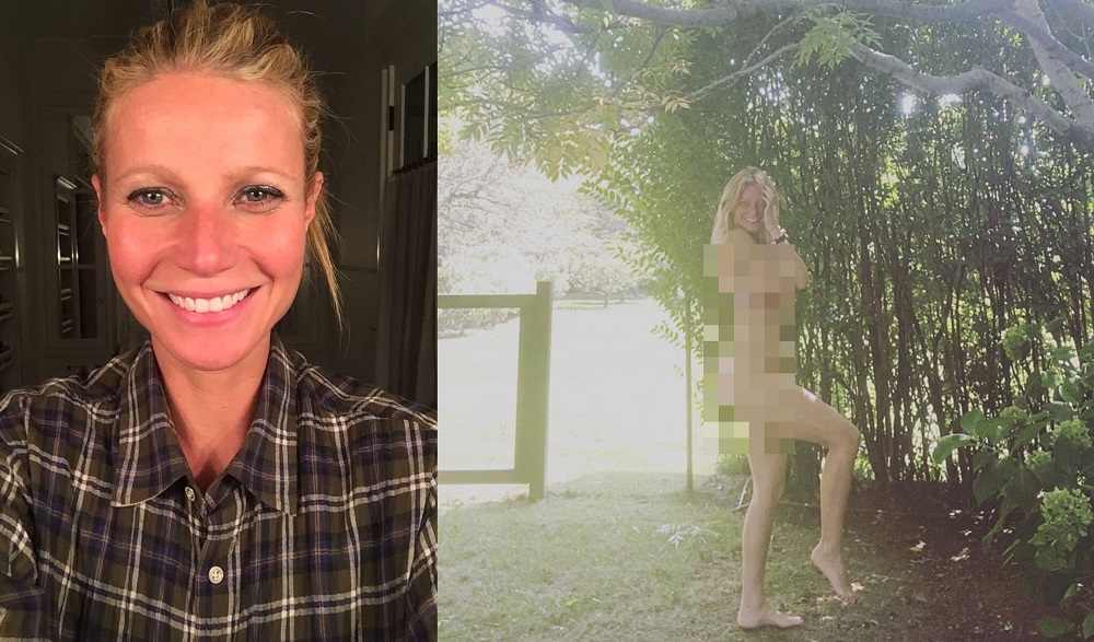 Paltrow donned her birthday suit to celebrate her 48th birthday last weekend. u00e2u20acu201d Pictures from Instagram/gwynethpaltrow