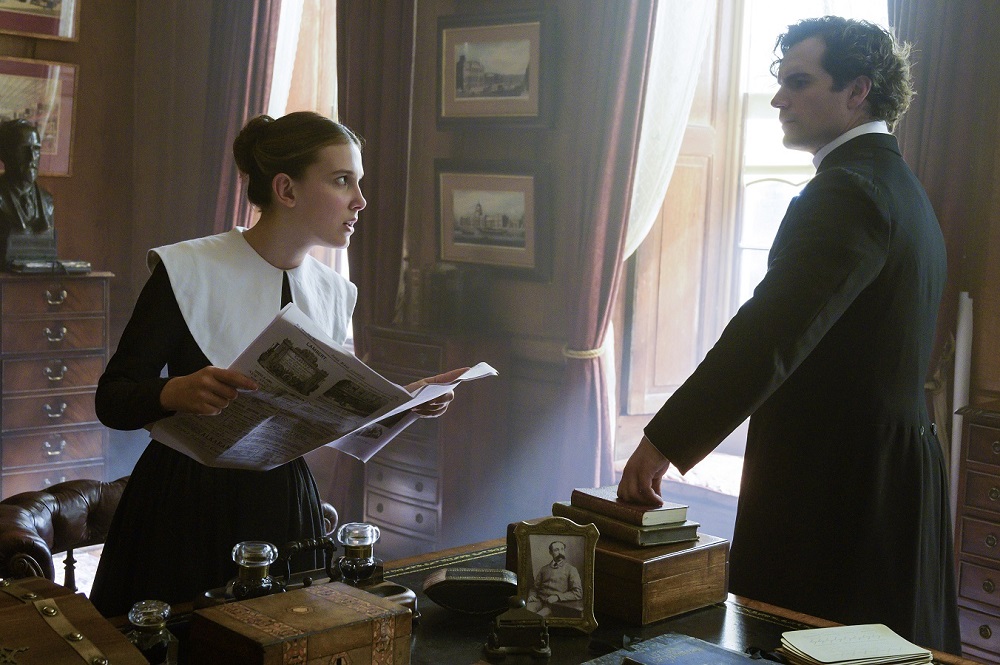 Cavill enjoyed every second of working with Brown, who plays his younger sister in the Sherlock Holmes spin-off. ― Picture courtesy of Netflix