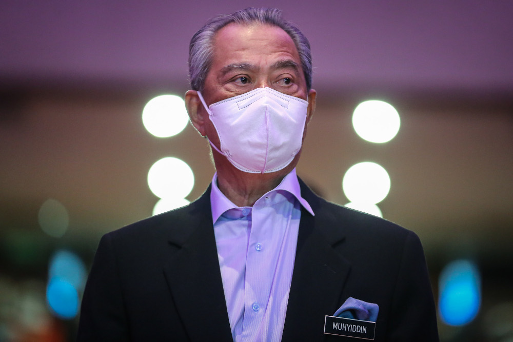 Prime Minister Tan Sri Muhyiddin Yassin attends The Ministry of Higher Education-Career Advancement Programme Economic Recovery Plan (Penjana) at University Kebangsaan Malaysia in Bangi September 28, 2020. u00e2u20acu201d Picture by Yusof Mat Isa