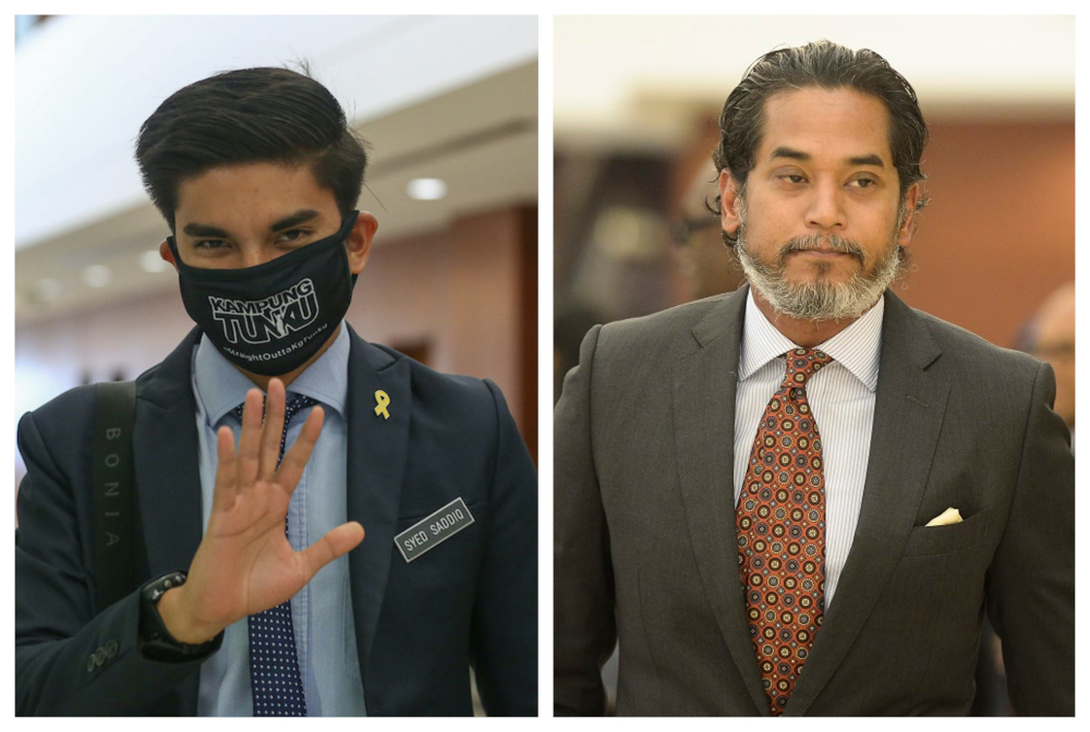 Muar MP Syed Saddiq Abdul Rahman and Science, Technology and Innovation Minister Khairy Jamaluddin are viewed by CADS as two top politicians leaving an impact with their online presence. — Pictures by Yusof Mat Isa and Mukhriz Hazim