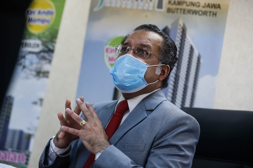 State Exco Jagdeep Singh Deo speaks during a press conference at Komtar in George Town October 5, 2020. u00e2u20acu201d Picture by Sayuti Zainudin