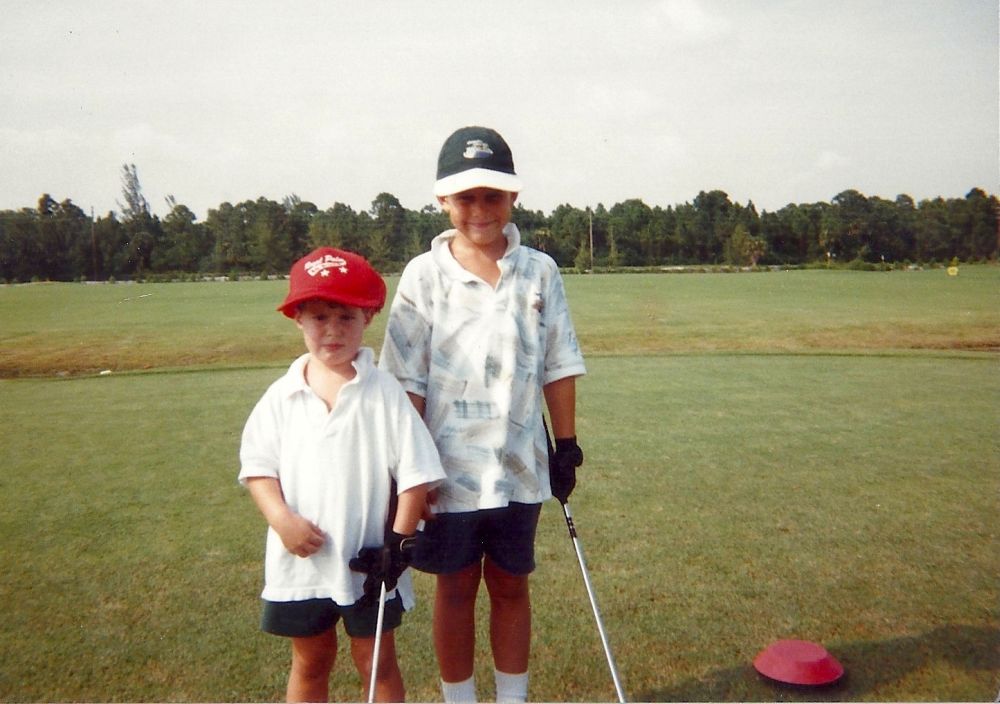 Brooks Koepka with his brother Chase. 