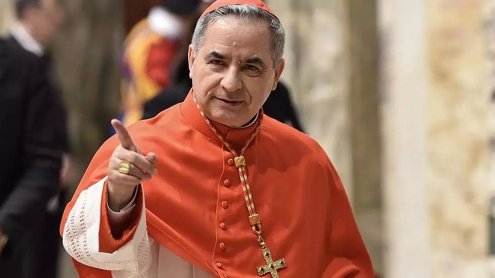 Cardinal Angelo Becciu was in charge of Church donations. u00e2u20acu201d AFP pic
