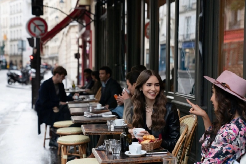 Lily Collins stars in Darren Star's new series 'Emily in Paris,' which follows the Parisian adventures of an American expat. u00e2u20acu2022 Picture courtesy of Netflix via AFP