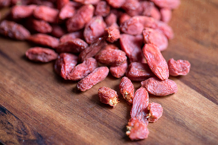 Goji berries are rich in antioxidants that protect our eyes.