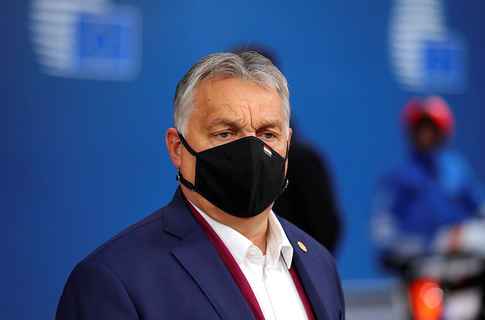 Hungary's Prime Minister Viktor Orban arrives on the second day of a European Union leaders summit in Brussels, Belgium October 2, 2020. u00e2u20acu201d Pool pic via Reuter