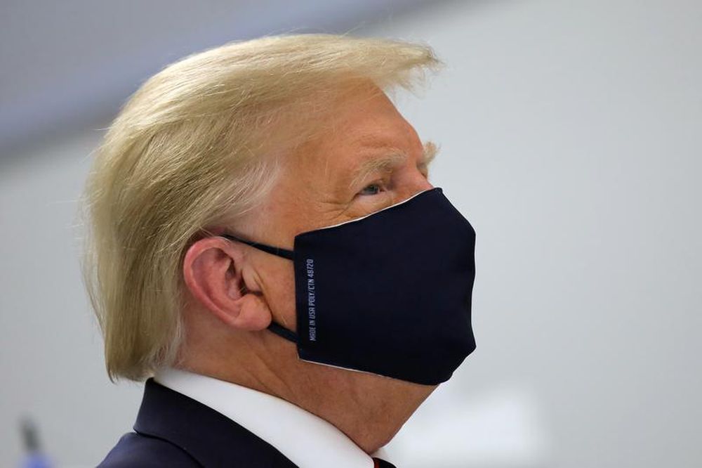 US President Donald Trump wears a protective face mask during a tour of the Fujifilm Diosynth Biotechnologies' Innovation Center in Morrisville, North Carolina July 27, 2020. u00e2u20acu201d Reuters pic