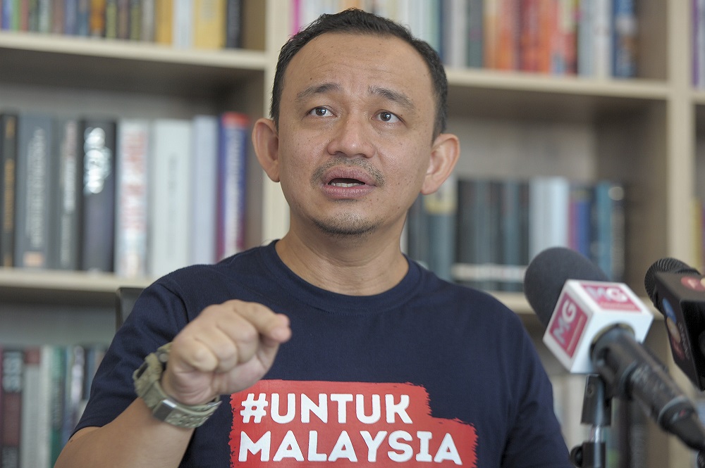 Maszlee Malik said two hours daily of the TV Pendidikan programming were too little to support home-based learning for students whose schools were closed due to Covid-19. — Picture by Shafwan Zaidon