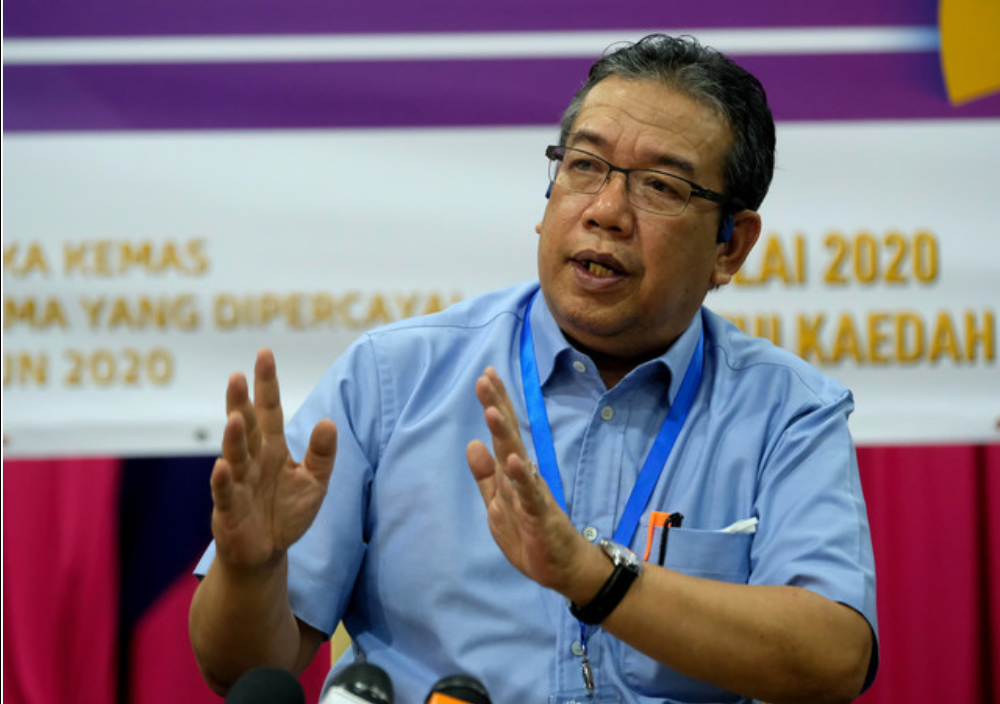 Rural Development Minister Datuk Abdul Latiff Ahmad speaks during a press conference in Putrajaya July 1, 2020. u00e2u20acu201d Bernama pic