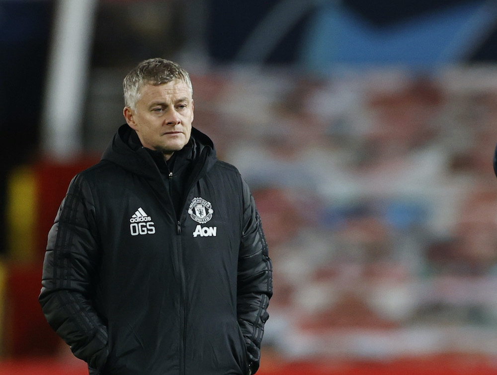 Manchester United manager Ole Gunnar Solskjaer after the Champions League match against Paris St Germain at the Old Trafford on December 2, 2020. u00e2u20acu2022 Reuters picnn