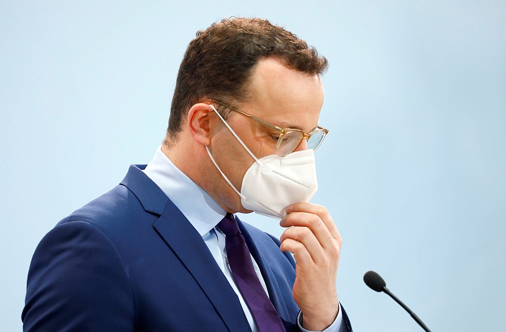 German Health Minister Jens Spahn puts his mask on following his news conference before the start of the Covid-19 vaccination programme, in Berlin, Germany December 26, 2020. u00e2u20acu201d Reuters pic