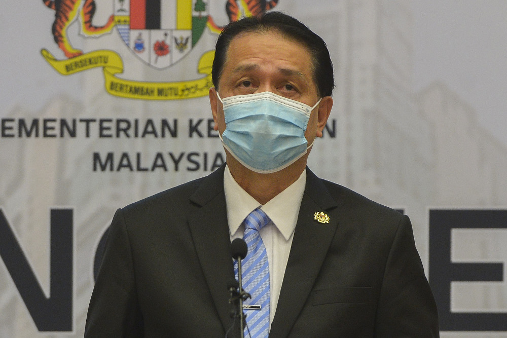 Health director-general Tan Sri Dr Noor Hisham Abdullah says getting sick after receiving the Covid-19 vaccine or any other vaccine is almost never a bad sign. — Picture by Miera Zulyana