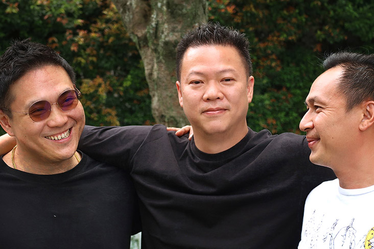 The co-founders of Krave Koffee (from left to right): Foo Ken Vin, Kenny Yap and Sean Lee.