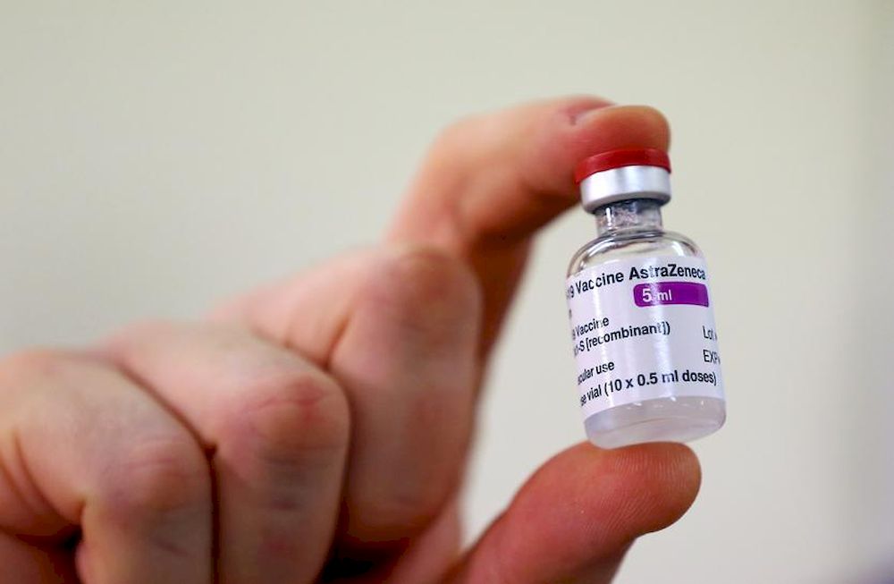 A dose of the Oxford University/AstraZeneca Covid-19 vaccine is displayed at the Princess Royal Hospital in Haywards Heath, West Sussex, Britain January 2, 2021. — Reuters pic